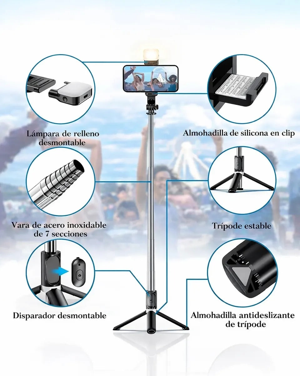SELFIE TRIPODE LED R1S